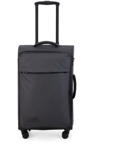 Cloud Check-in Medium Soft Side Suitcase in Charcoal