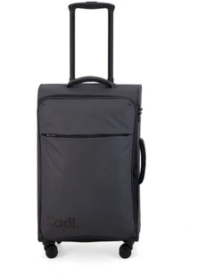 Cloud Check-in Medium Soft Side Suitcase in Charcoal