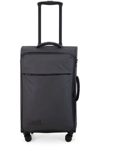 Cloud Check-in Medium Soft Side Suitcase in Charcoal