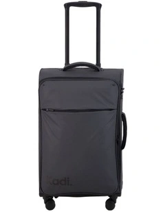 Cloud Check-in Medium Soft Side Suitcase in Charcoal