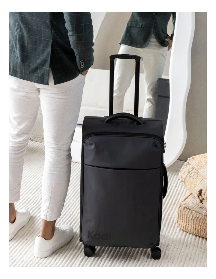Cloud Check-in Medium Soft Side Suitcase in Charcoal image 2