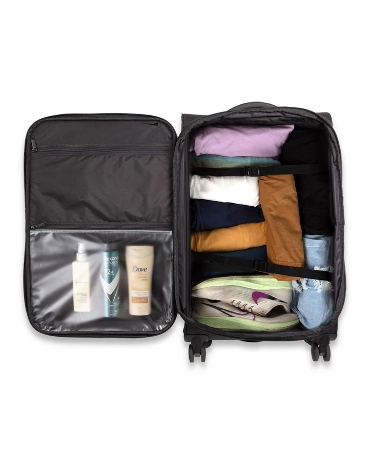 Cloud Check-in Medium Soft Side Suitcase in Charcoal image 6