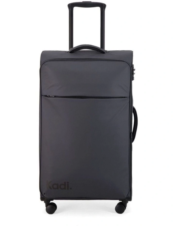 Cloud Check-in Large Soft Side Suitcase in Charcoal image 1