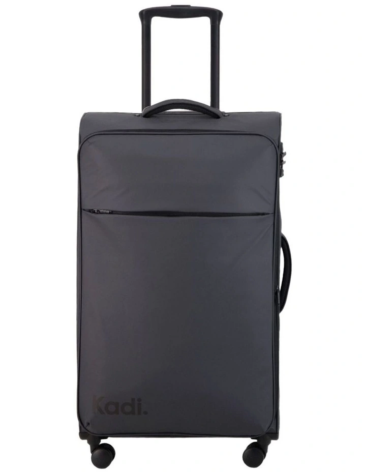 Cloud Check-in Large Soft Side Suitcase in Charcoal image 1