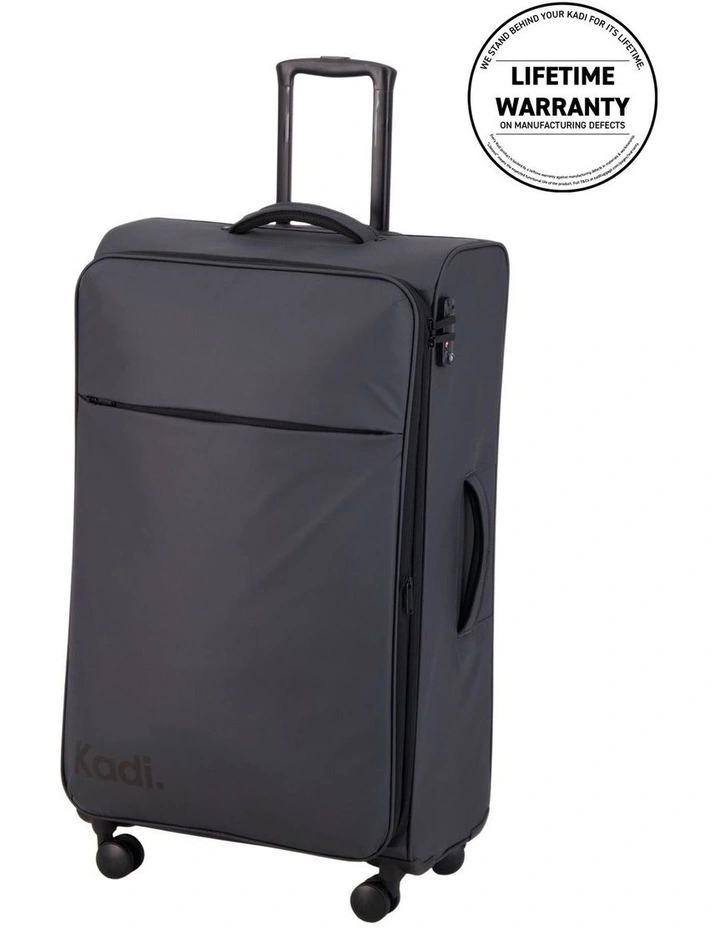 Cloud Check-in Large Soft Side Suitcase in Charcoal image 2