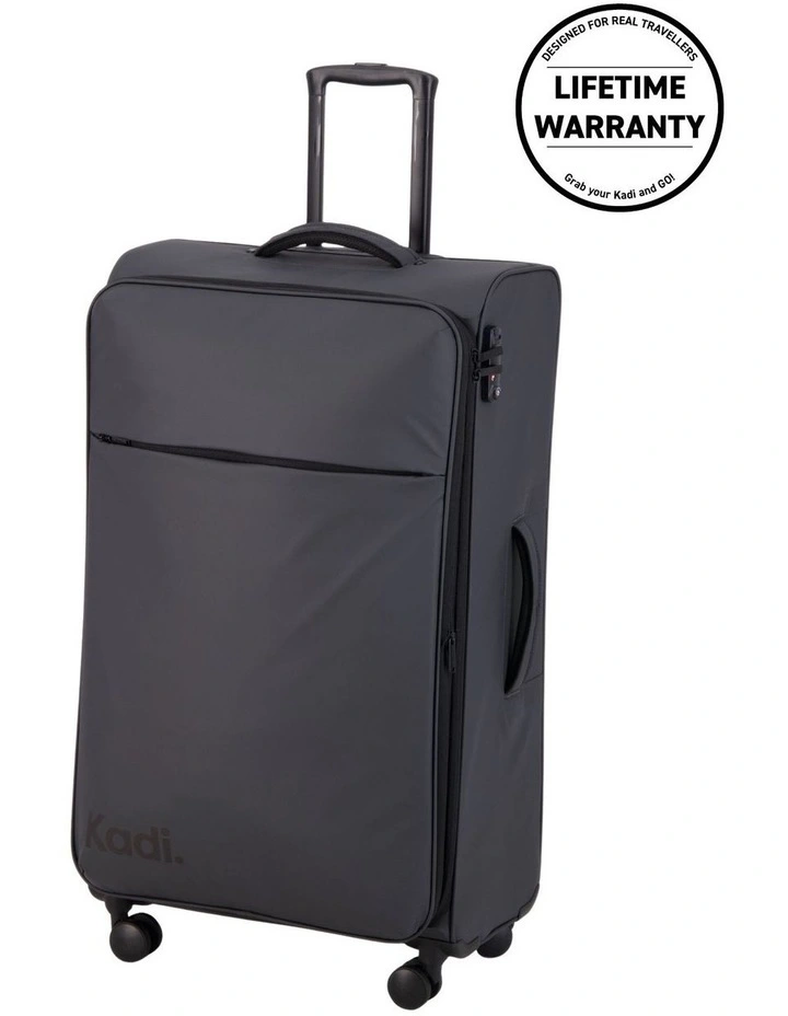 Cloud Check-in Large Soft Side Suitcase in Charcoal image 2