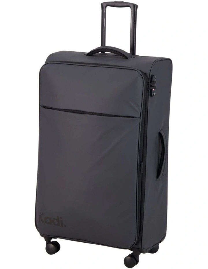 Cloud Check-in Large Soft Side Suitcase in Charcoal image 3