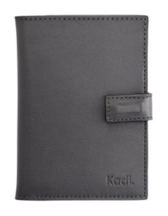 Passport Cover in Charcoal