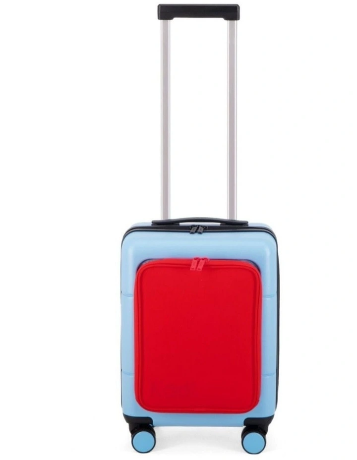 Kids Carry-On Adventure Luggage in Blue and Red image 1