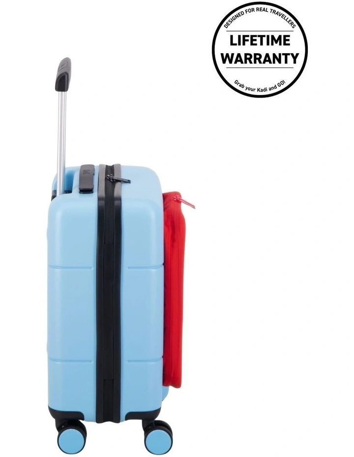 Kids Carry-On Adventure Luggage in Blue and Red image 2