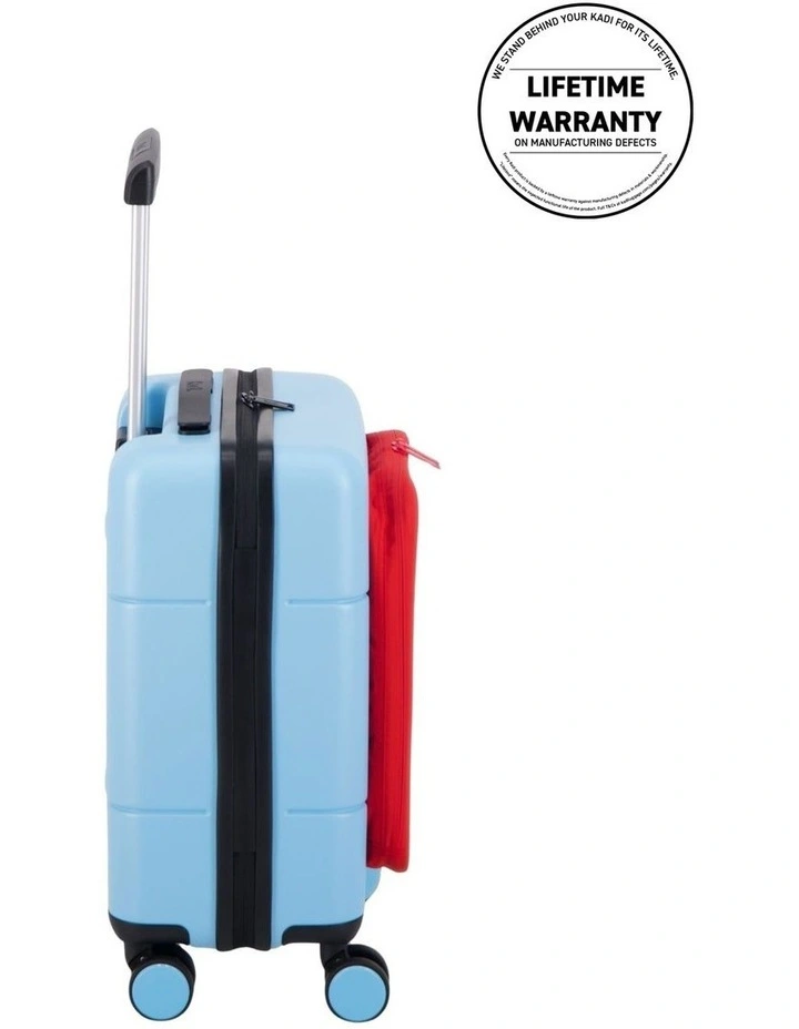 Kids Carry-On Adventure Luggage in Blue and Red image 2