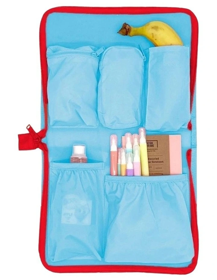 Kids Carry-On Adventure Luggage in Blue and Red image 4