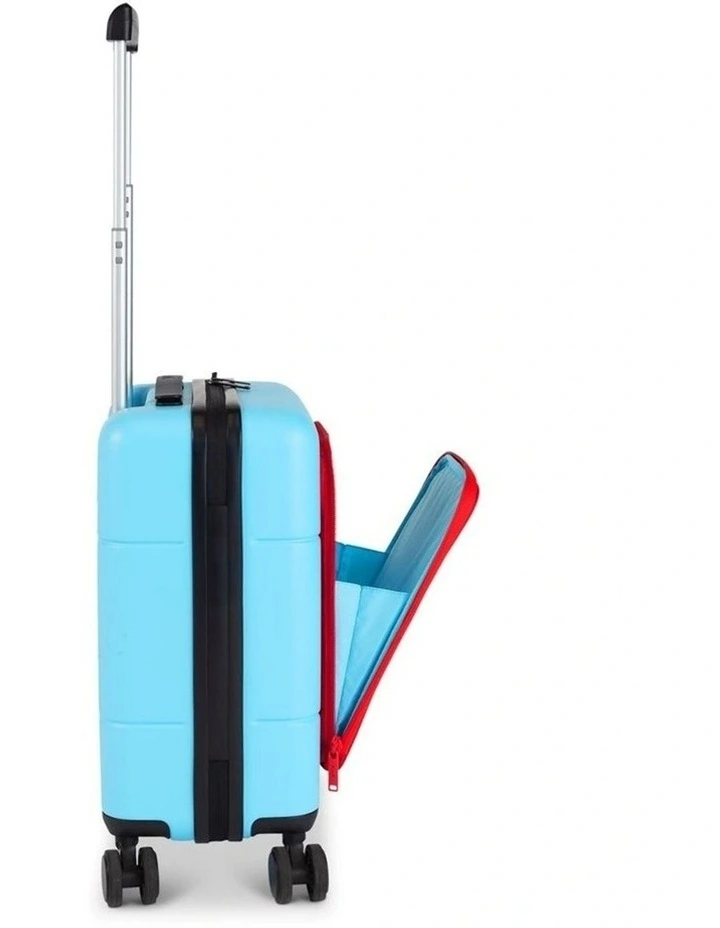 Kids Carry-On Adventure Luggage in Blue and Red image 3
