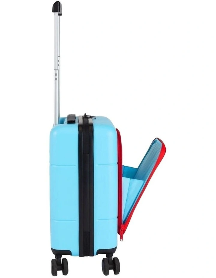 Kids Carry-On Adventure Luggage in Blue and Red image 6