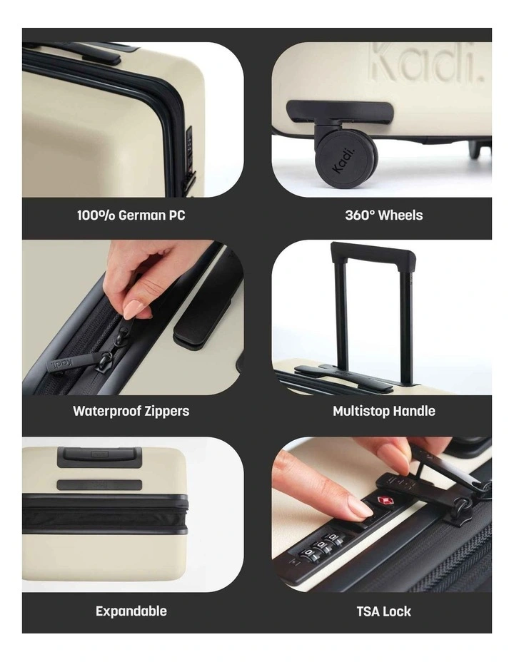 Hardside Suitcase 3-in-1 Bundle in Ivory image 2