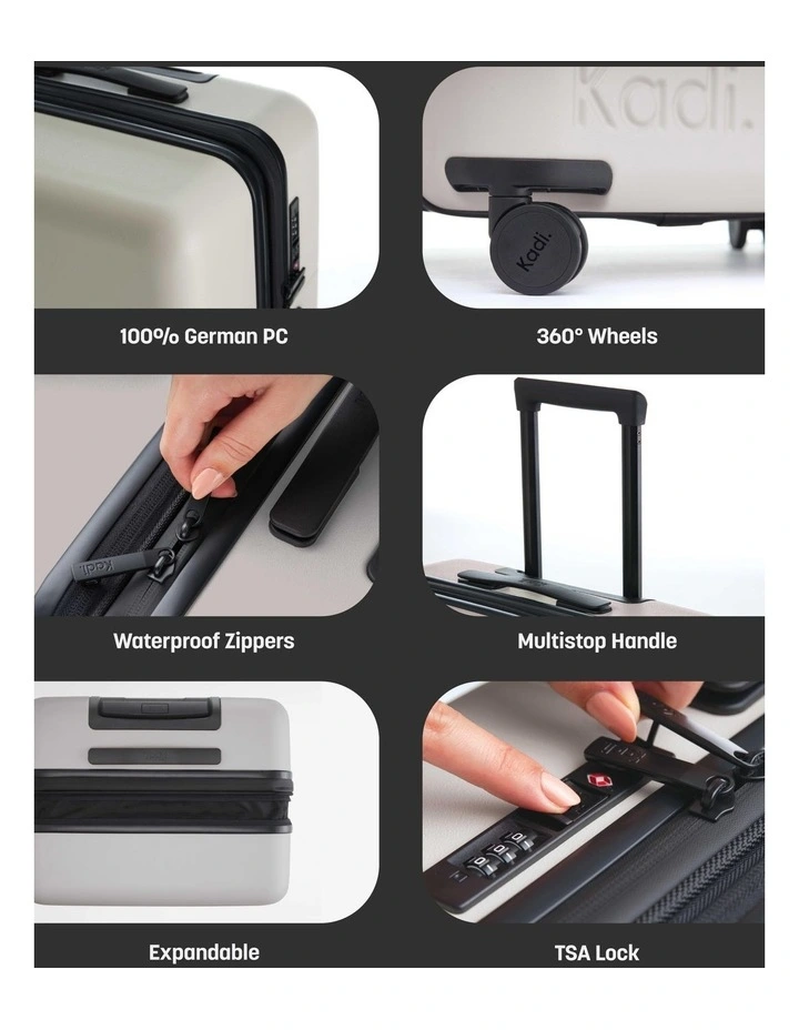 Hardside Suitcase 3-in-1 Bundle in Pebble image 2