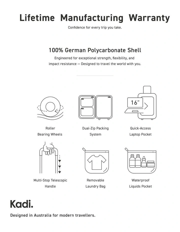 Carry-on Business Suitcase 55.5cm in Charcoal image 7