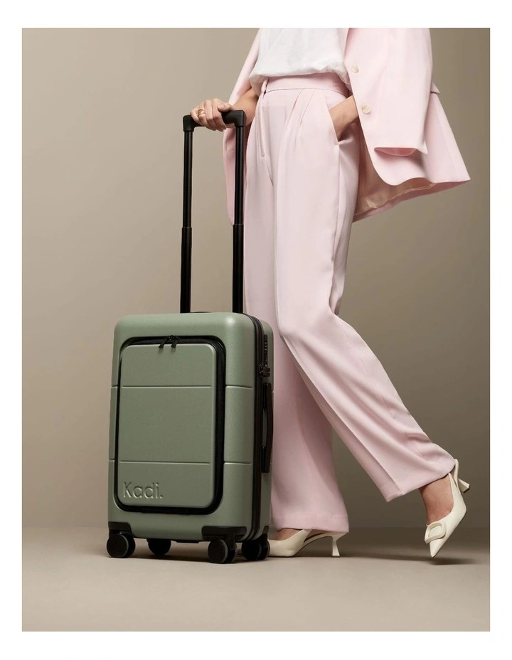 Carry-on Business Suitcase 55.5cm in Olive image 2