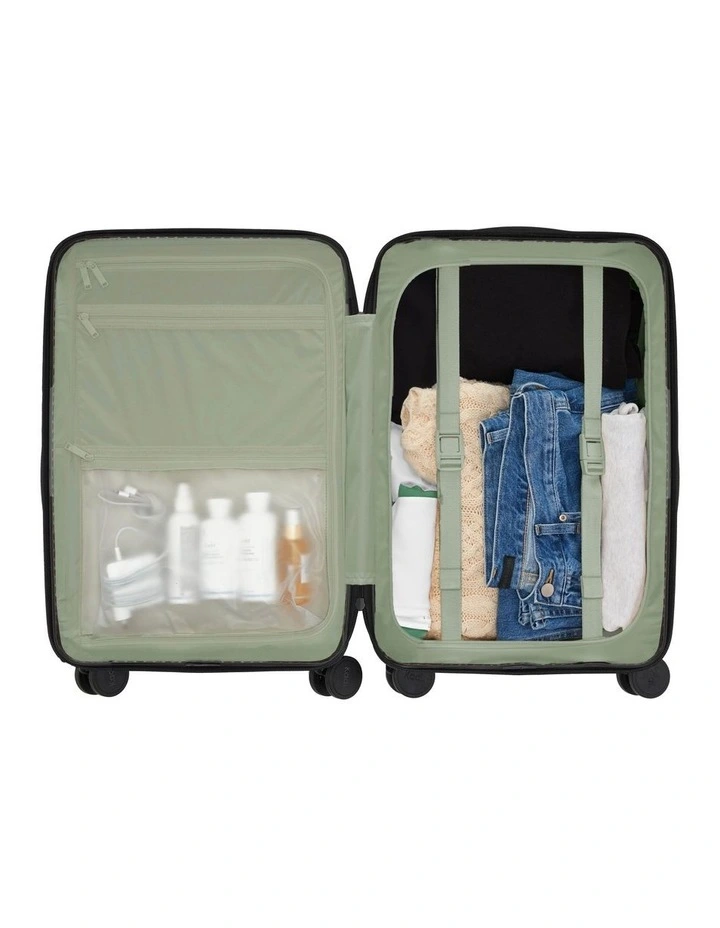 Kadi Carryon Business Suitcase 55.5cm In Olive MYER