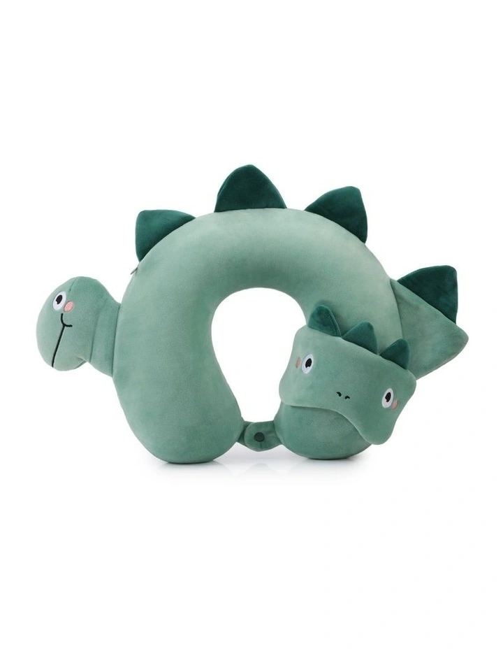 Dinosaur MM1135-D Neck Pillow 10cm in Green image 2