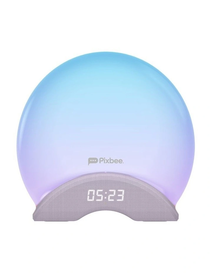 Smart Wake Up Light With Alarm Clock PXB-103L in White image 2