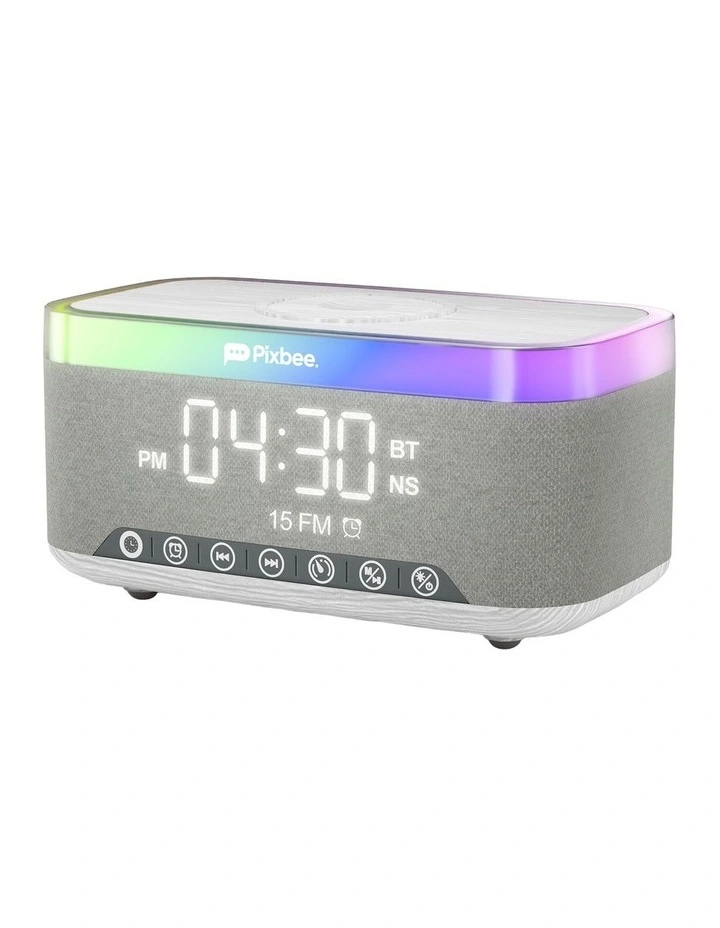 5-In-1 Alarm Clock With Charging Dock in Multi PXB-254L image 2