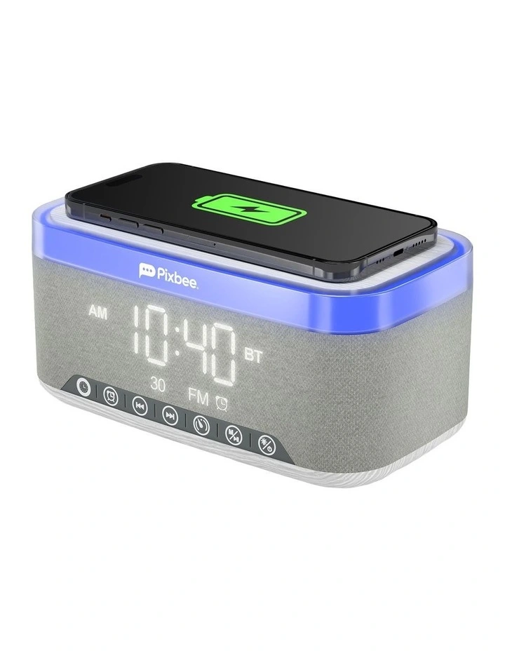 5-In-1 Alarm Clock With Charging Dock in Multi PXB-254L image 4