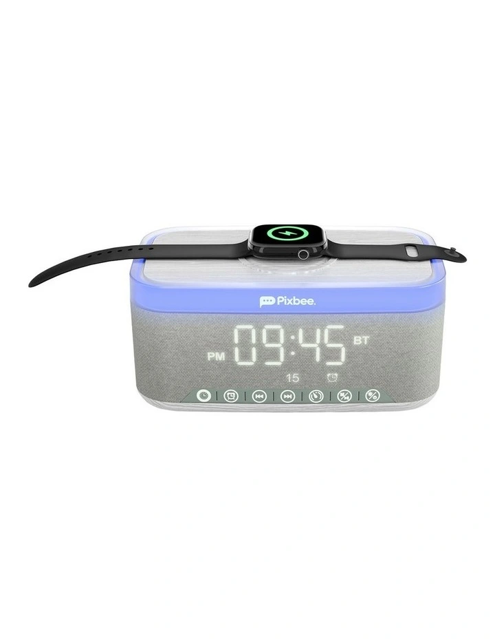 5-In-1 Alarm Clock With Charging Dock in Multi PXB-254L image 5