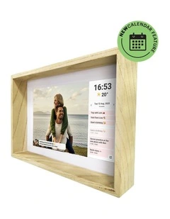 Frameo 10 Boxy Smart Photo Frame in Wood DPF1060