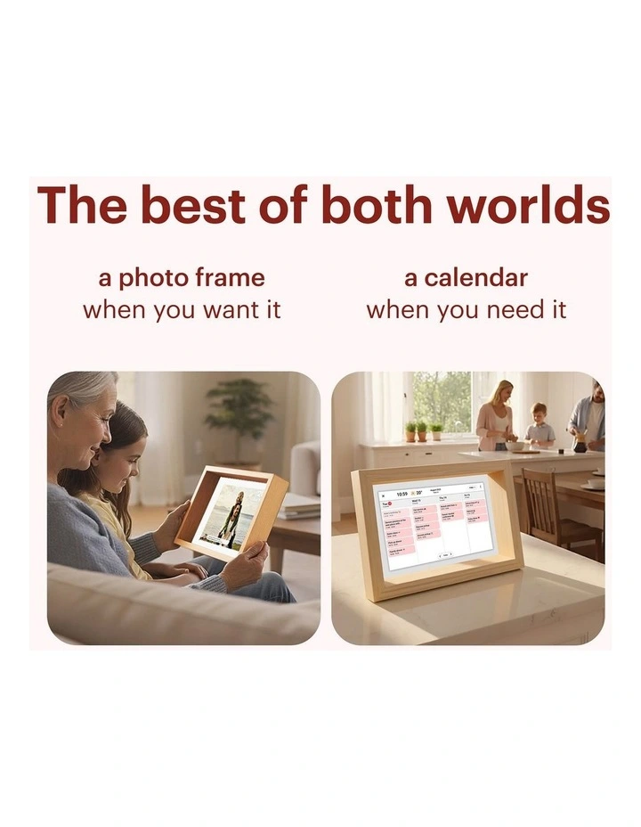 Frameo 10 Boxy Smart Photo Frame in Wood DPF1060 image 4