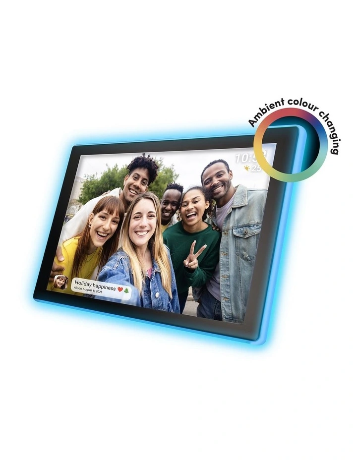 Frameo 10 Ambient Smart Photo Frame in Black DPF1023 image 1