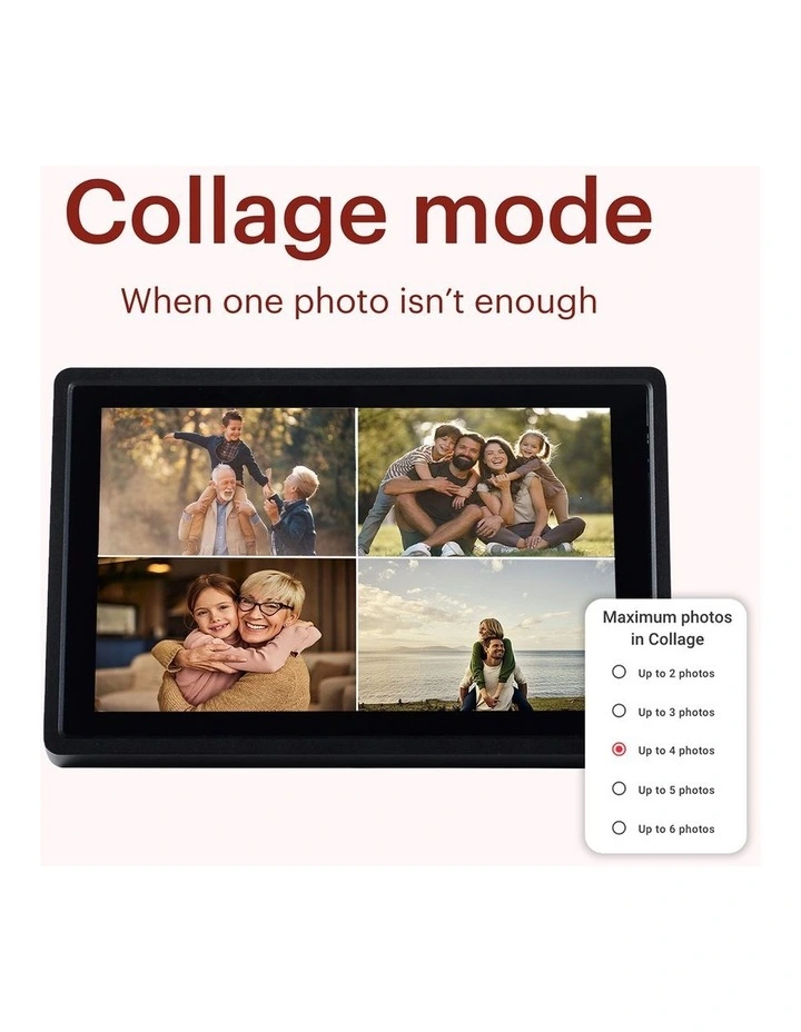 Frameo 21 FHD Smart Photo Frame in Black DPF2151-32GB image 5