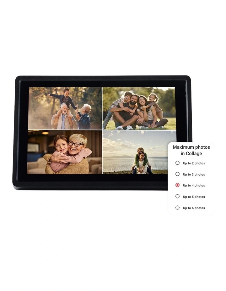 Frameo 21 FHD Smart Photo Frame in Black DPF2151-32GB image 5