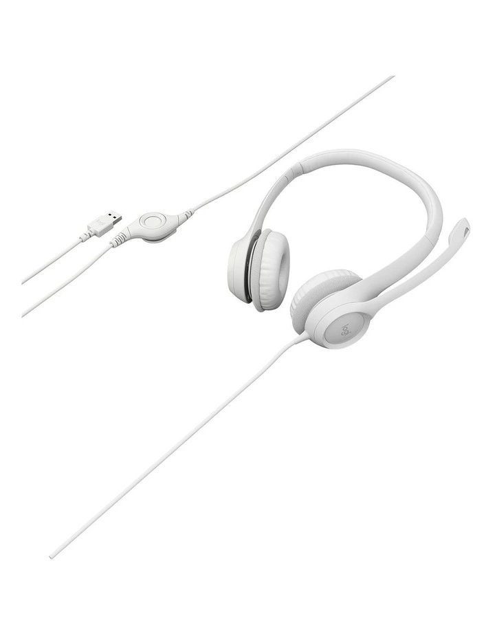H390 USB Computer Headset in Off White, 981-001287(H390) image 2