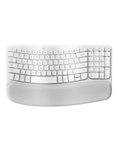 Wave Keys Wireless Ergonomic Keyboard in Off White, 920-012282(WAVEKEYS)