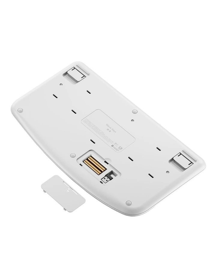 Wave Keys Wireless Ergonomic Keyboard in Off White, 920-012282(WAVEKEYS) image 3
