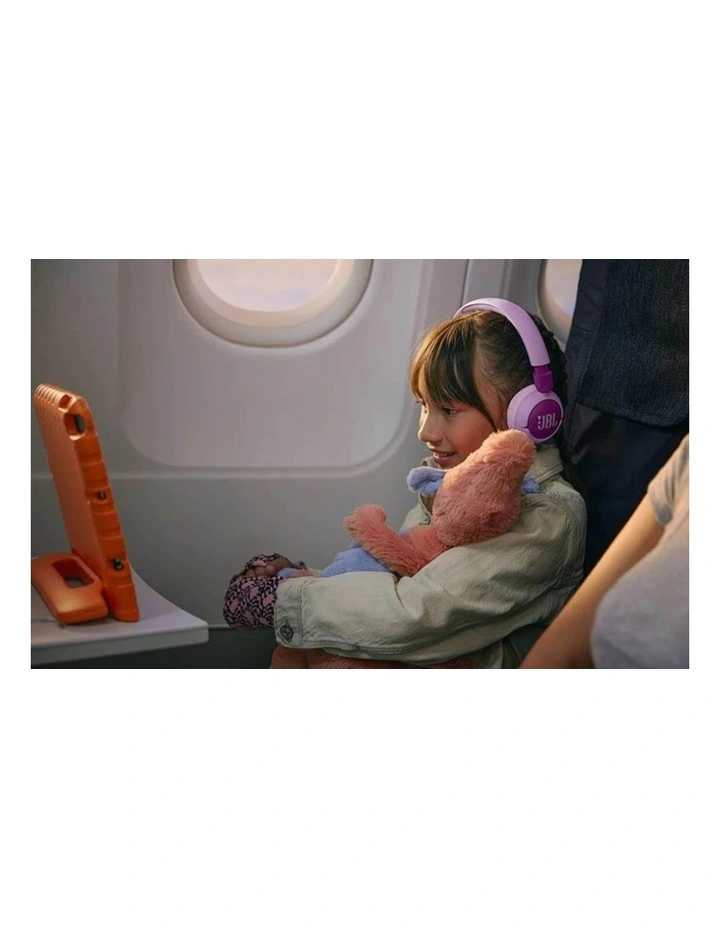 JBL JUNIOR 320BT Wireless On-Ear Kids Headphones (Purple) image 6