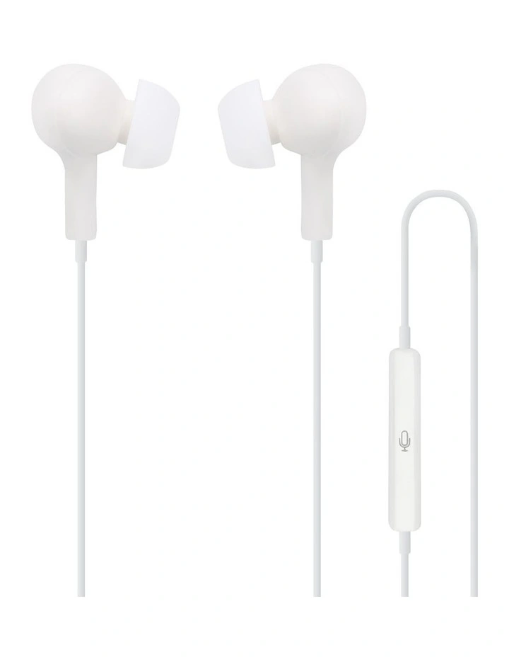Inner Ear + Mic & Control Type-C Connect Earphones Acc-Tcpiew in White image 2