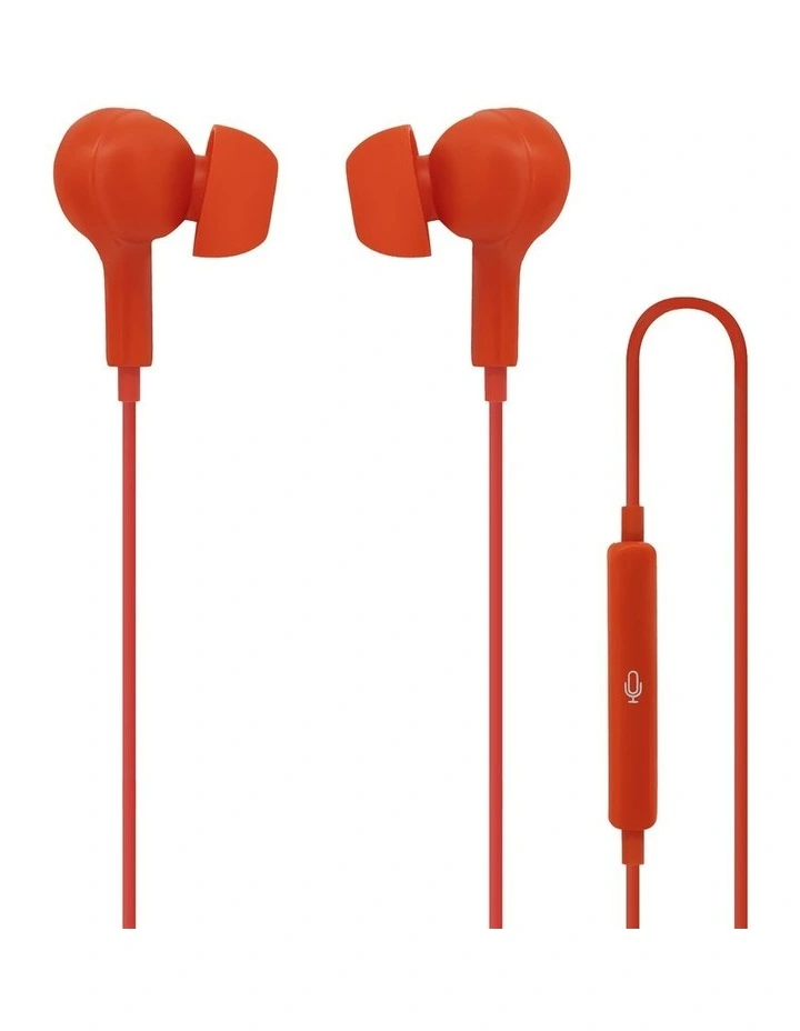 Inner Ear + Mic & Control Type-C Connect Earphones Acc-Tcpier in Red image 2