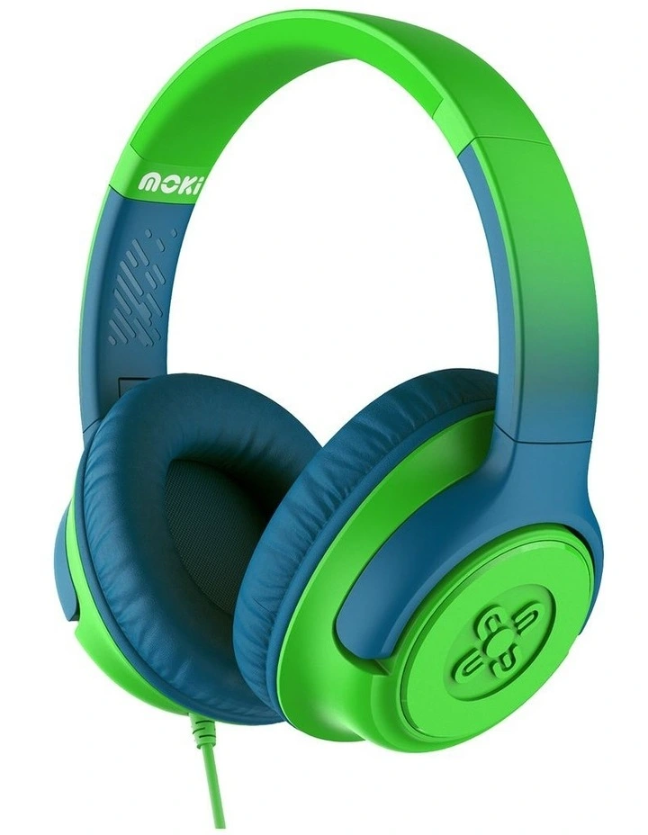 Mixi Type-C Connect Wired Volume Limited Headphones in Green/Blue ACC-HPMIXGB image 1