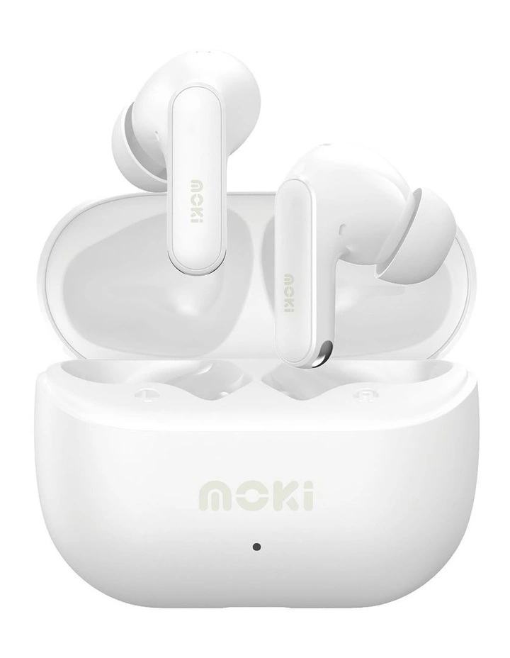 Pods ANC + ENC TWS Earphones in White ACC-TWSMPAEW image 1