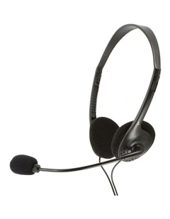 Lite Headphones with Volume Control in Black