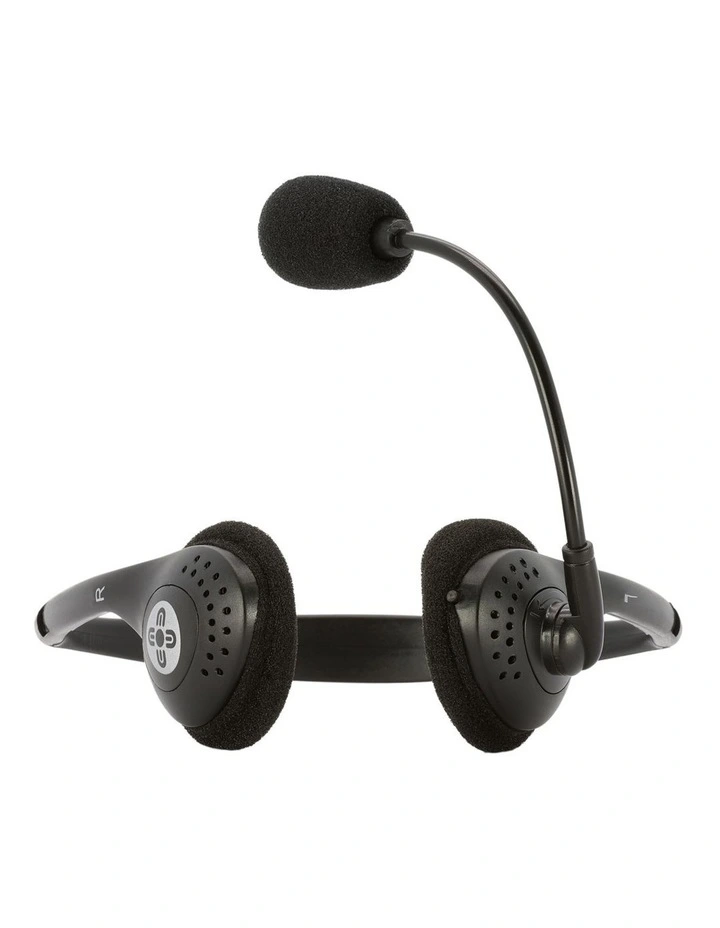 Lite Headphones with Volume Control in Black image 2