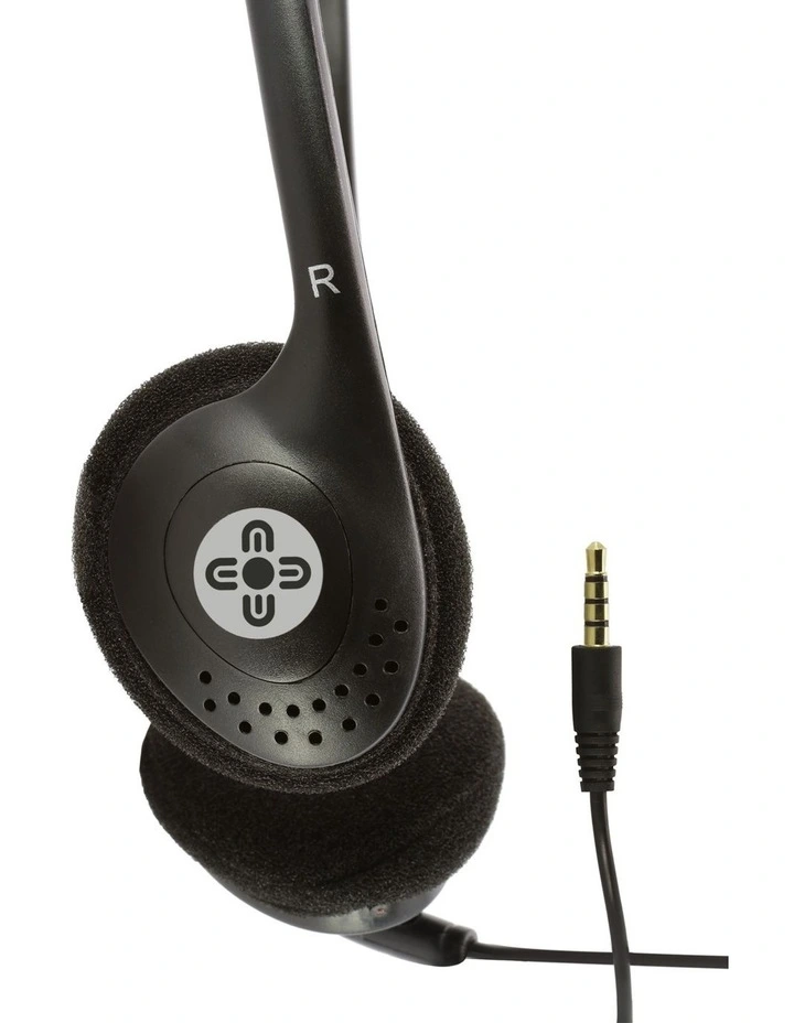 Lite Headphones with Volume Control in Black image 3