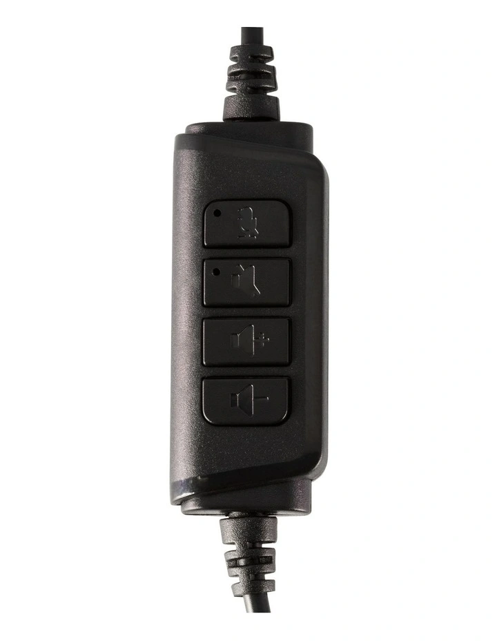 USB Headphones Boom Microphone in Black image 3
