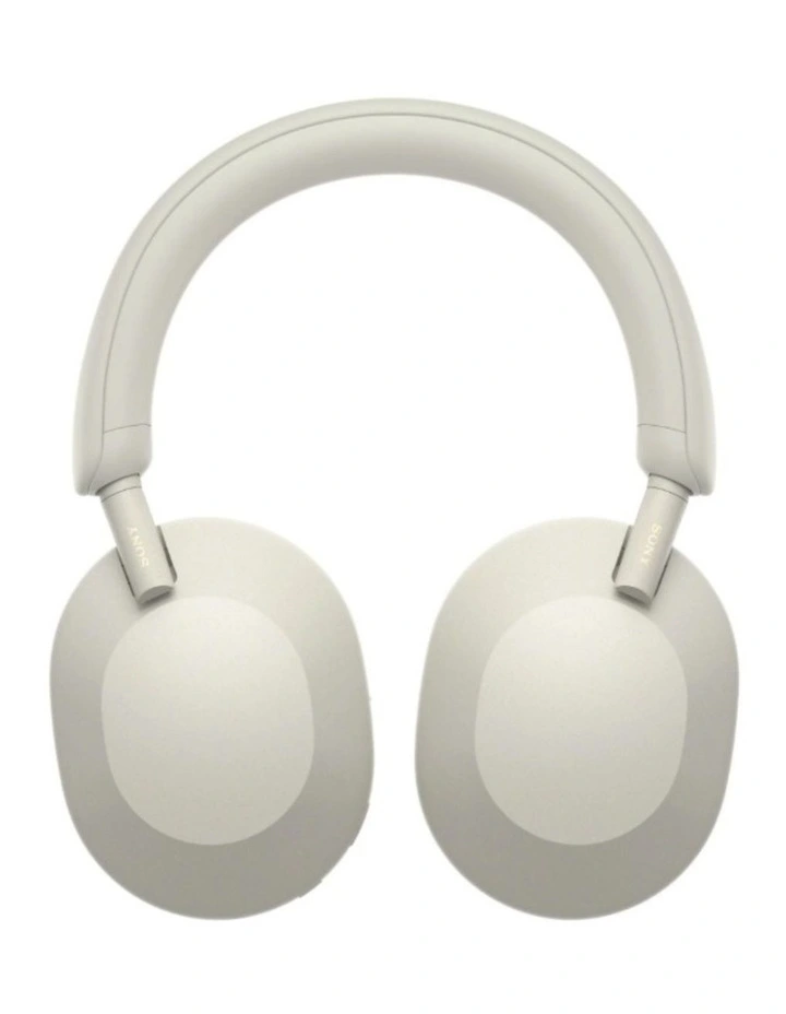 Premium Noise Cancelling Wireless Over-Ear Headphones WH-1000XM5 in Silver image 3