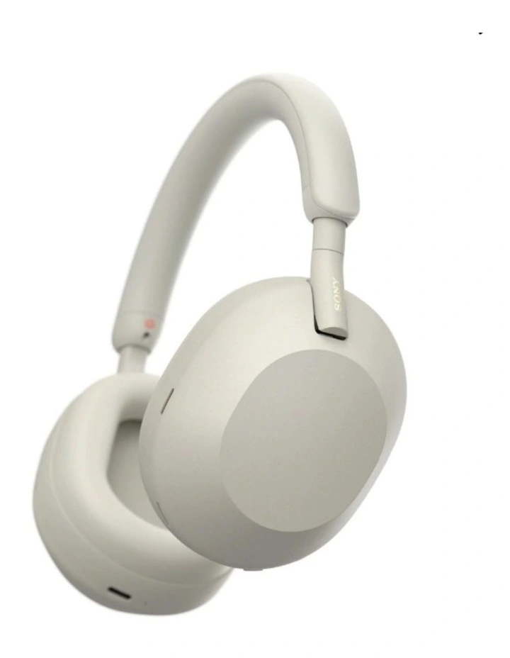Premium Noise Cancelling Wireless Over-Ear Headphones WH-1000XM5 in Silver image 6