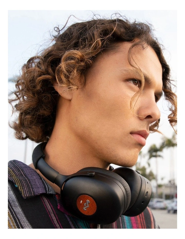 Positive Vibration XL ANC Wireless Headphones Signature Black EM-JH151-SB image 3