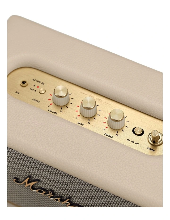 Acton 255622 Bluetooth Speaker III in Cream image 7