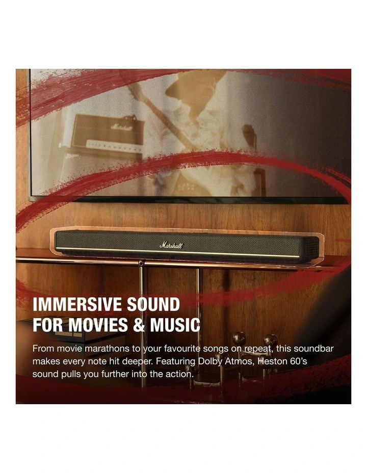 Heston 60 Sound Bar 255492 in Black image 2